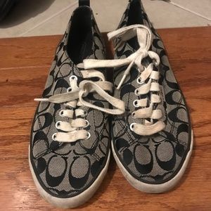 Black and Grey Coach Sneakers